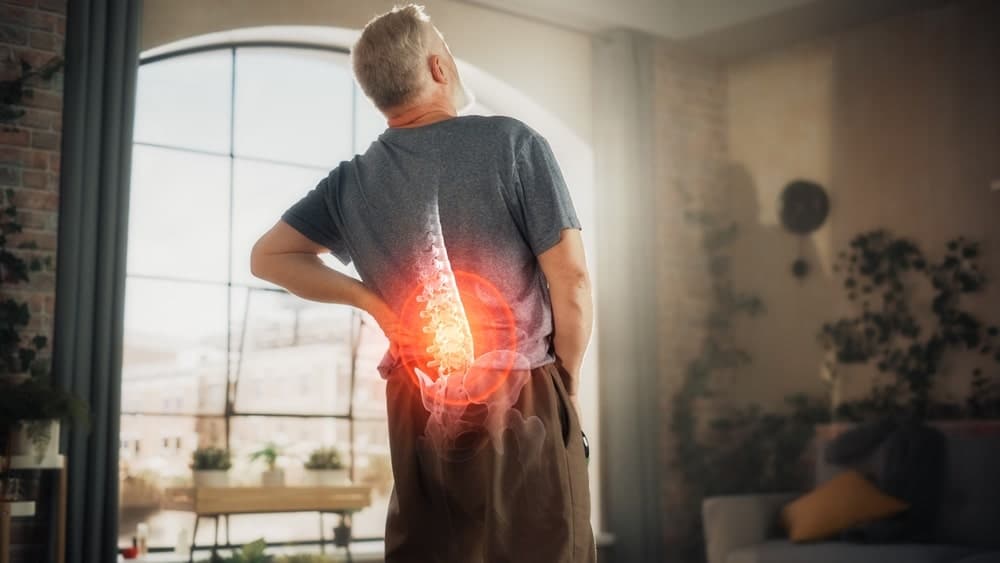 Back pain depiction
