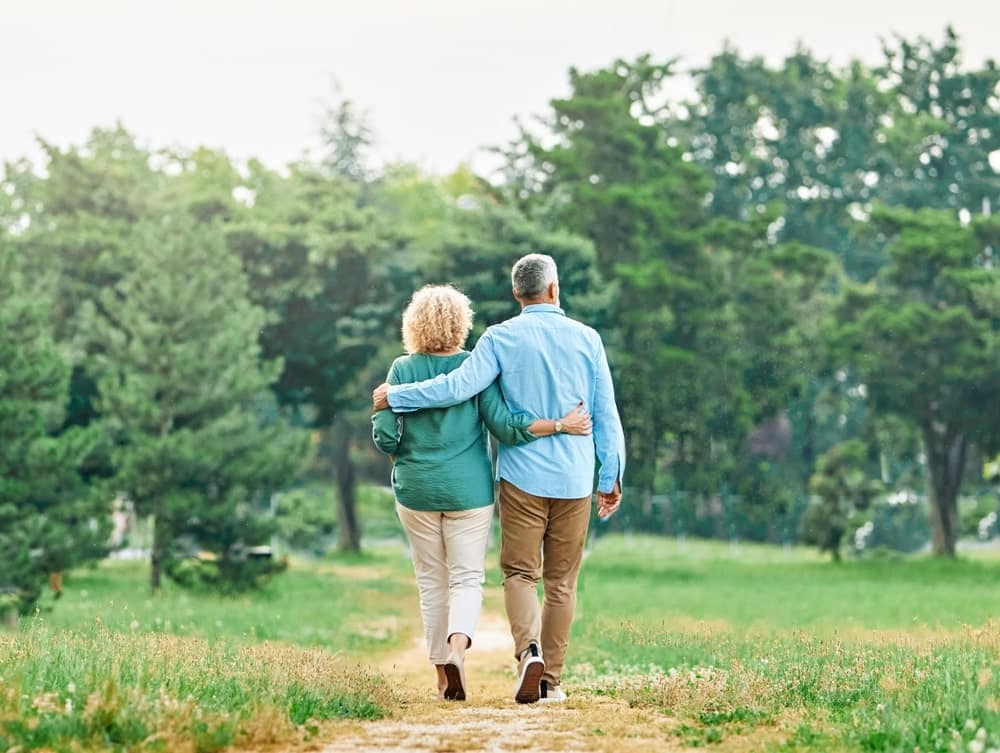 Couple walking